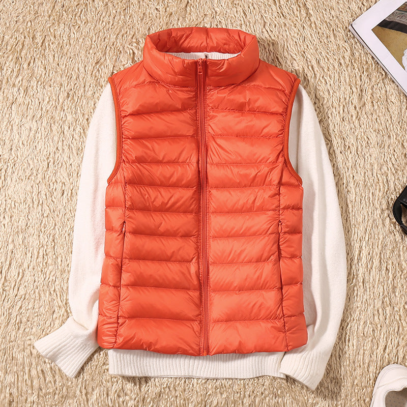 Damen Steppweste Leicht Daunenweste Modern Outdoor Alltag
