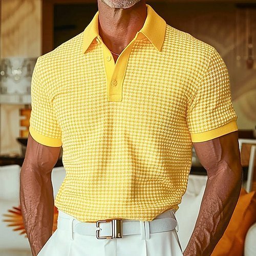 Garry – Short Sleeve Men's Polo Shirt in White