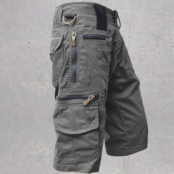 Herren Taktische Outdoor Cargo Shorts mit Reißverschlusstaschen – Wander- & Abenteuershorts