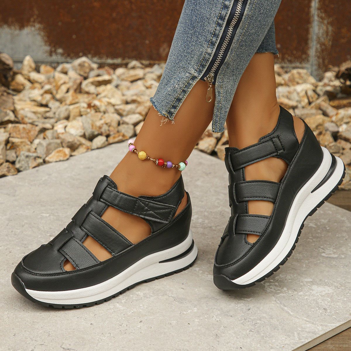 Susan – Sommer Wedge Baotou Hollow Atmungsaktive Schuhe für Damen
