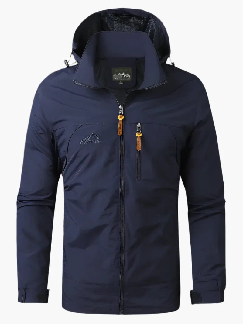 Men's Outdoor Jacket Waterproof Windproof – Functional Hiking & Trekking Jacket for All Weather