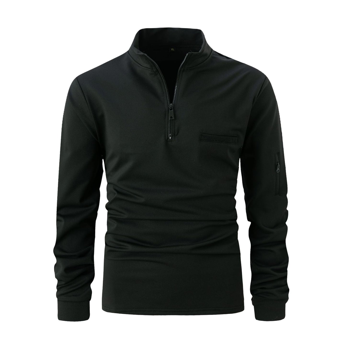 Herren Sportlicher Quarter-Zip Pullover mit Reißverschluss und Langarm – Athleisure Oberteil für Training und Alltag