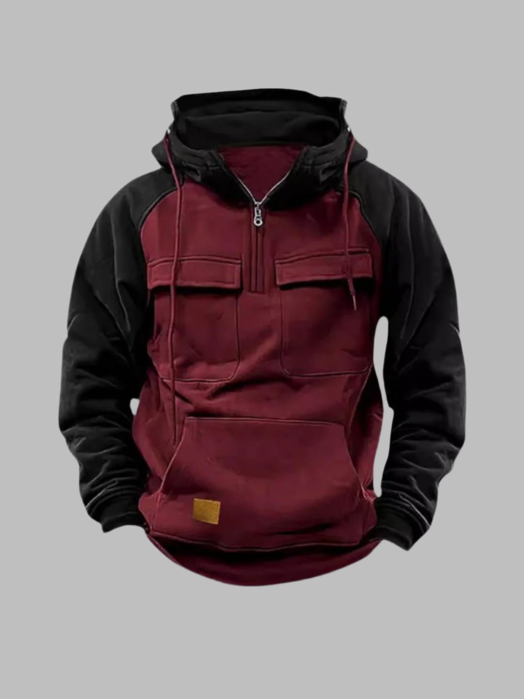 Herren Urban Style Hoodie mit Brusttaschen und Kapuze – Freizeit & Alltag