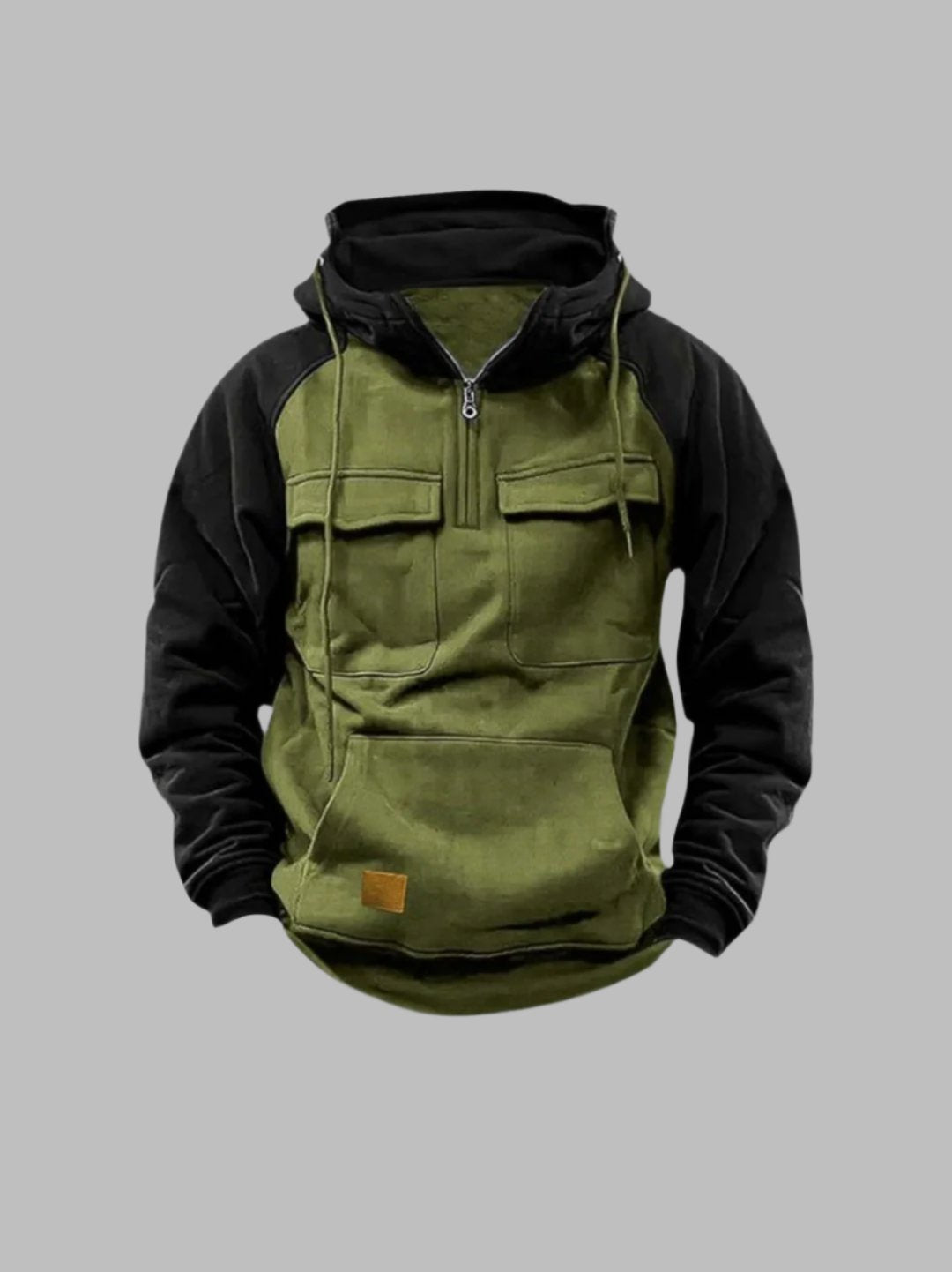 Herren Urban Style Hoodie mit Brusttaschen und Kapuze – Freizeit & Alltag
