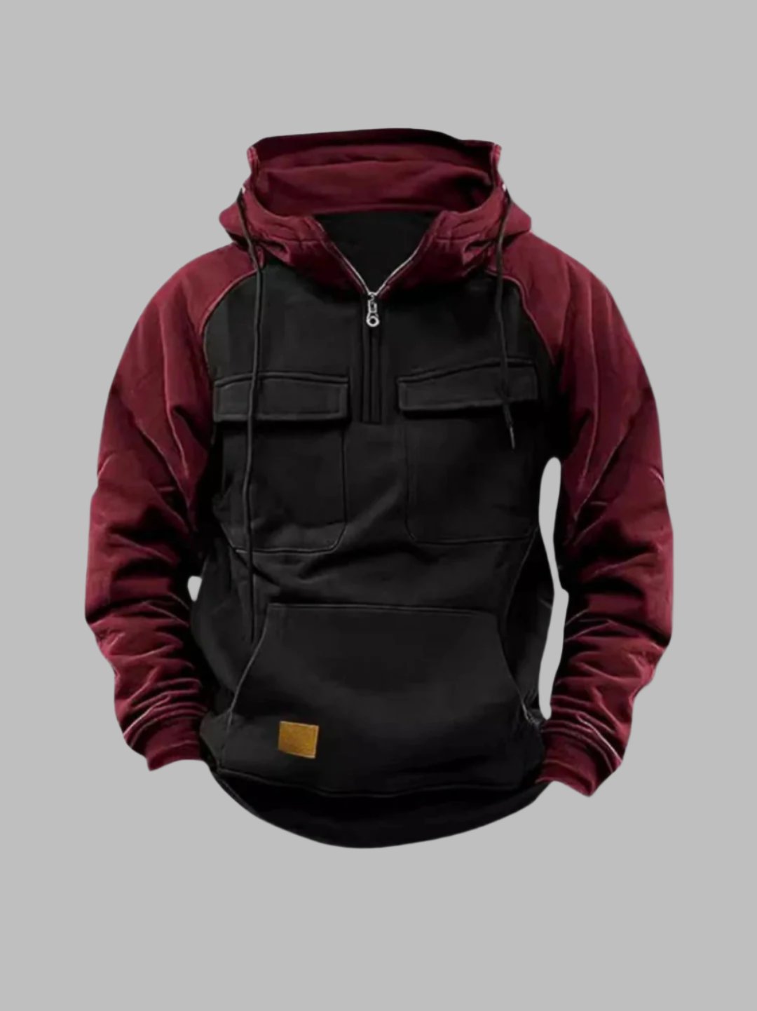 Herren Urban Style Hoodie mit Brusttaschen und Kapuze – Freizeit & Alltag