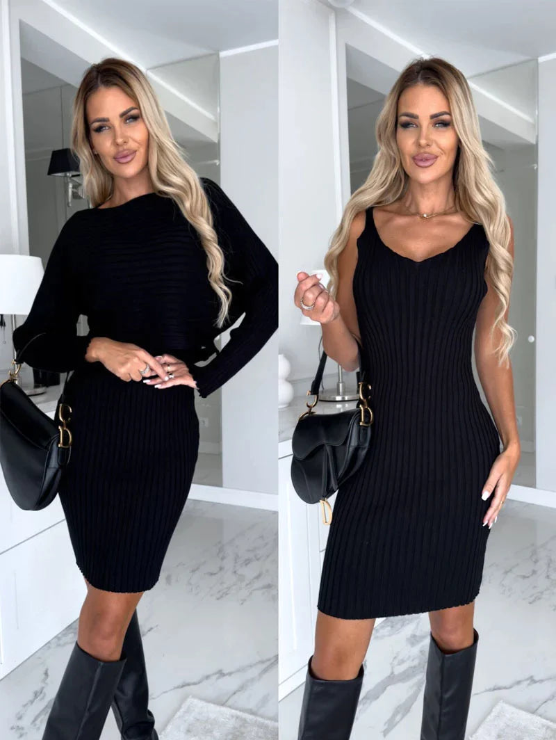 Angela – Strickset mit Cami-Kleid