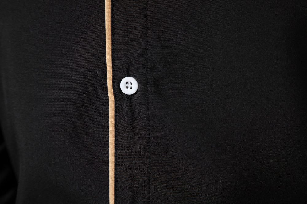 Christina – Casual long-sleeve shirt with color-coordinated design