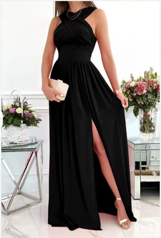 Catherine – Ärmelloses Kleid mit Nackenhängung