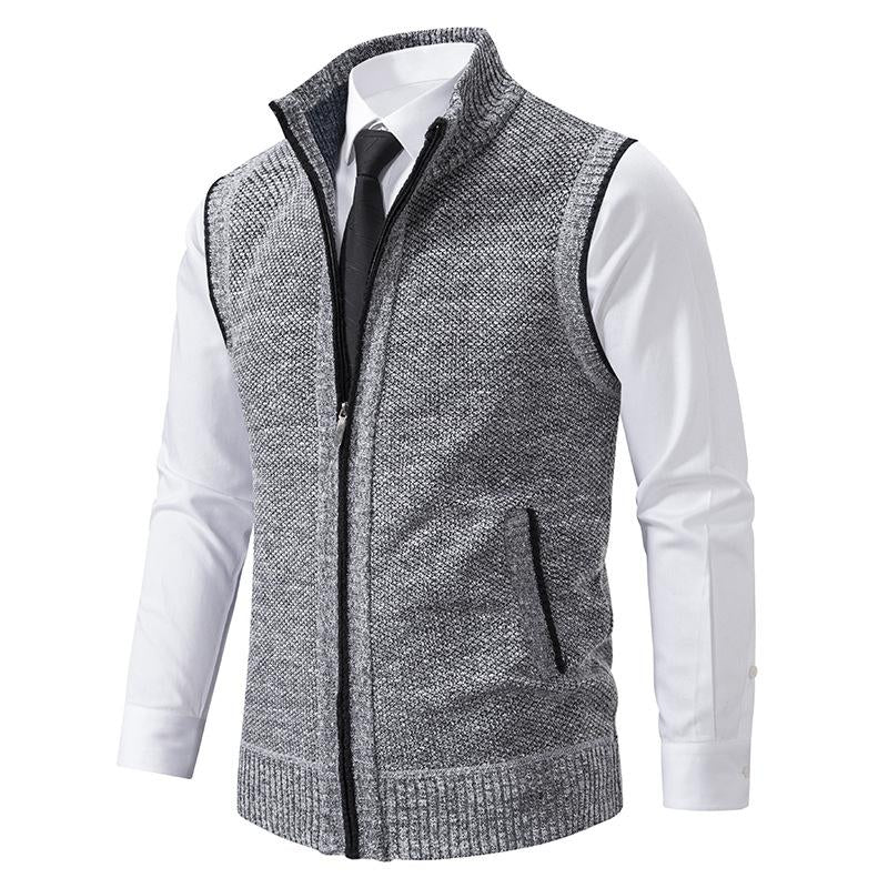 Phil – Knitted vest with zipper