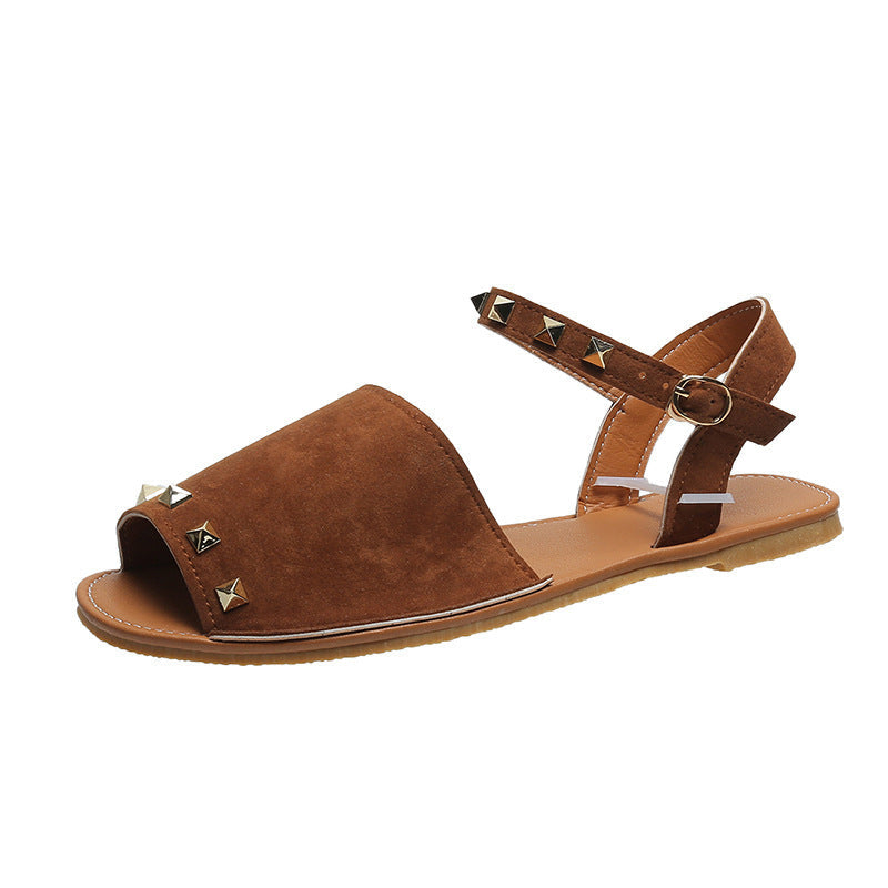 Hannah – Flache Sommerschuhe mit Fischmund für Damen