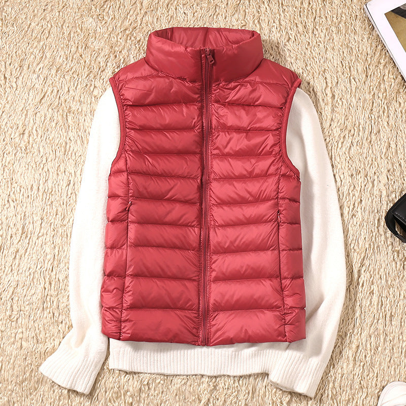 Damen Steppweste Leicht Daunenweste Modern Outdoor Alltag