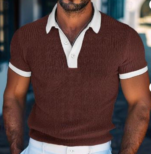 Garry – Short Sleeve Men's Polo Shirt in White