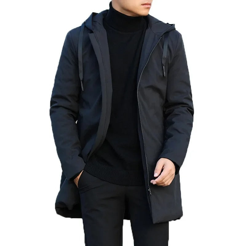 Men's Winter Jacket – Modern Outdoor Transitional Jacket with Hood, Windproof and Waterproof, Perfect for Autumn and Winter