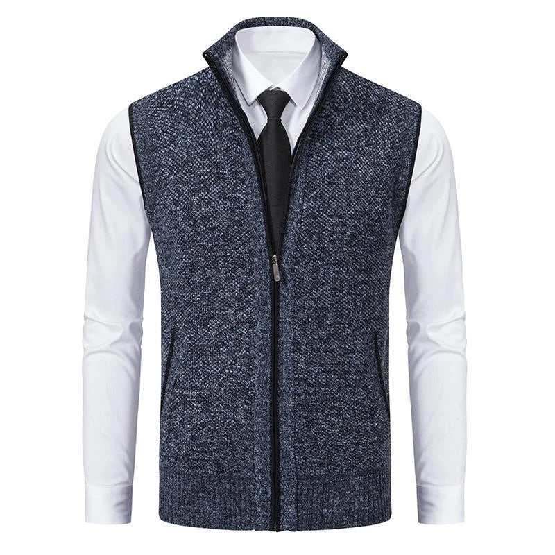 Phil – Knitted vest with zipper
