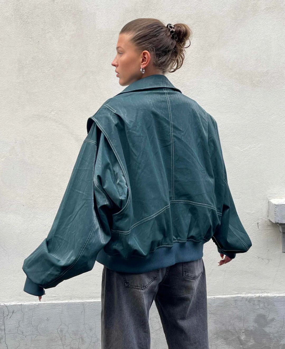 Damen Oversized Bomberjacke Streetstyle Übergangsjacke für Freizeit & Alltag