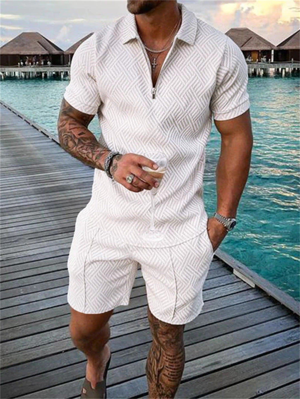 Ian – Summer Short-Sleeve Men's Suit