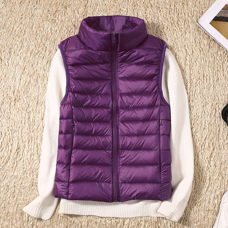 Damen Steppweste Leicht Daunenweste Modern Outdoor Alltag