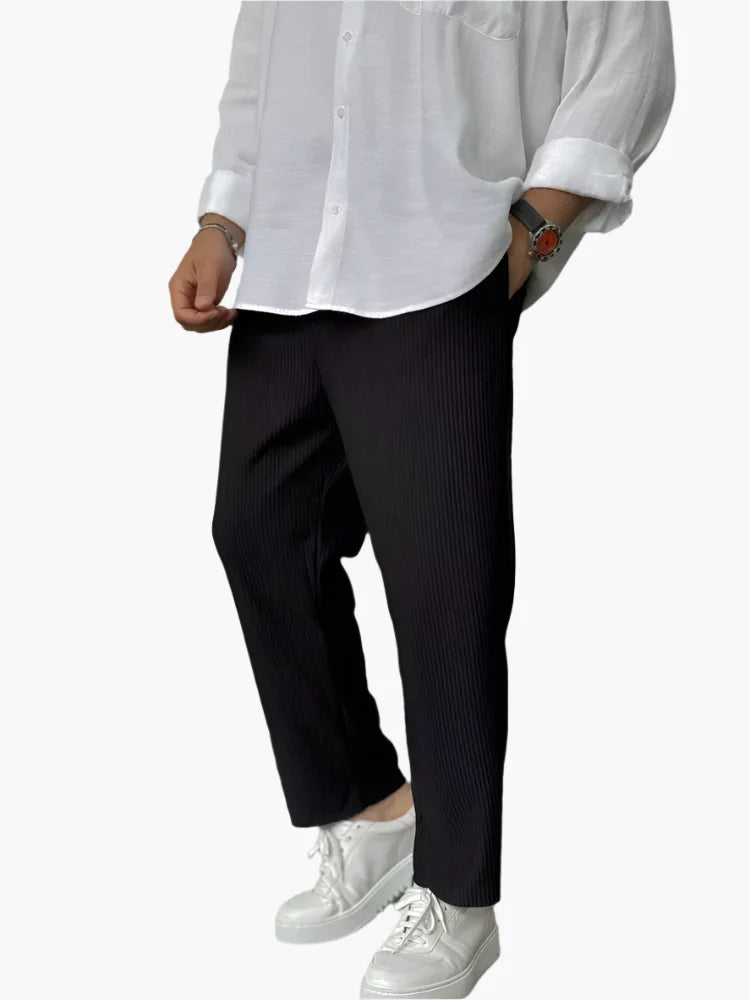 Herren Relaxed Fit Luxus-Hose – Eleganter und bequemer Alltagsstil für Freizeit & Büro