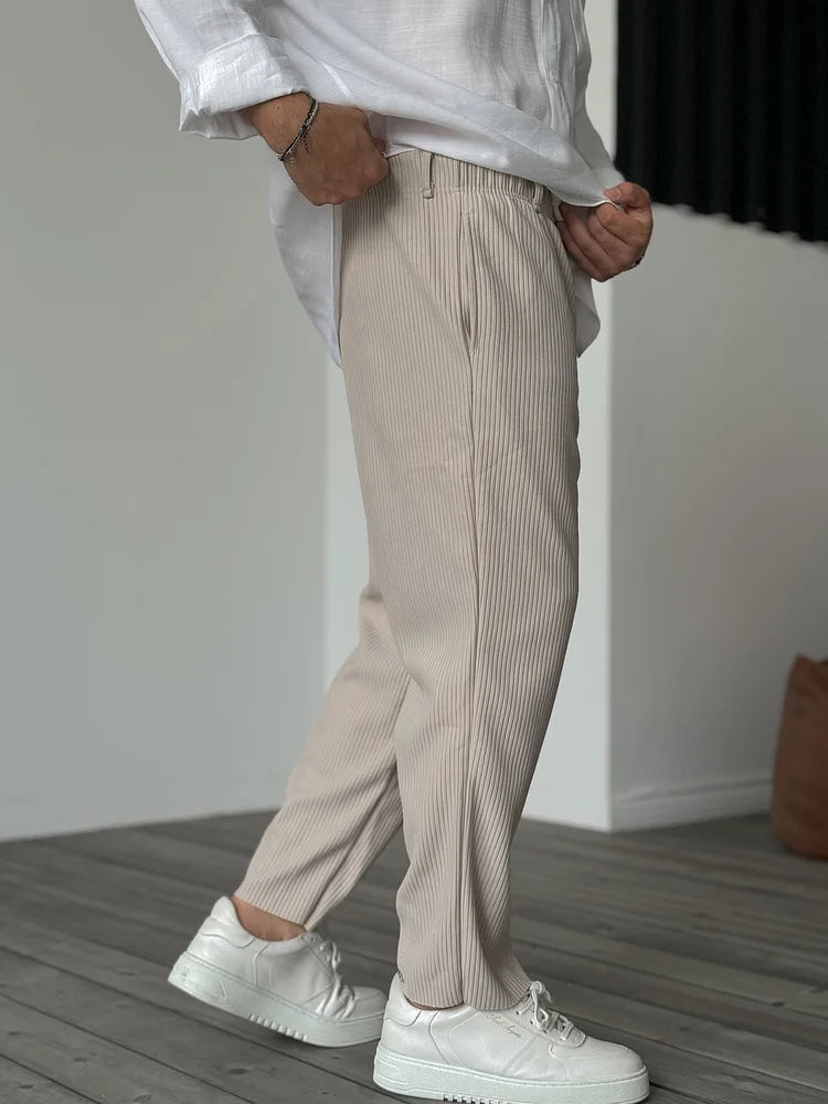 Herren Relaxed Fit Luxus-Hose – Eleganter und bequemer Alltagsstil für Freizeit & Büro