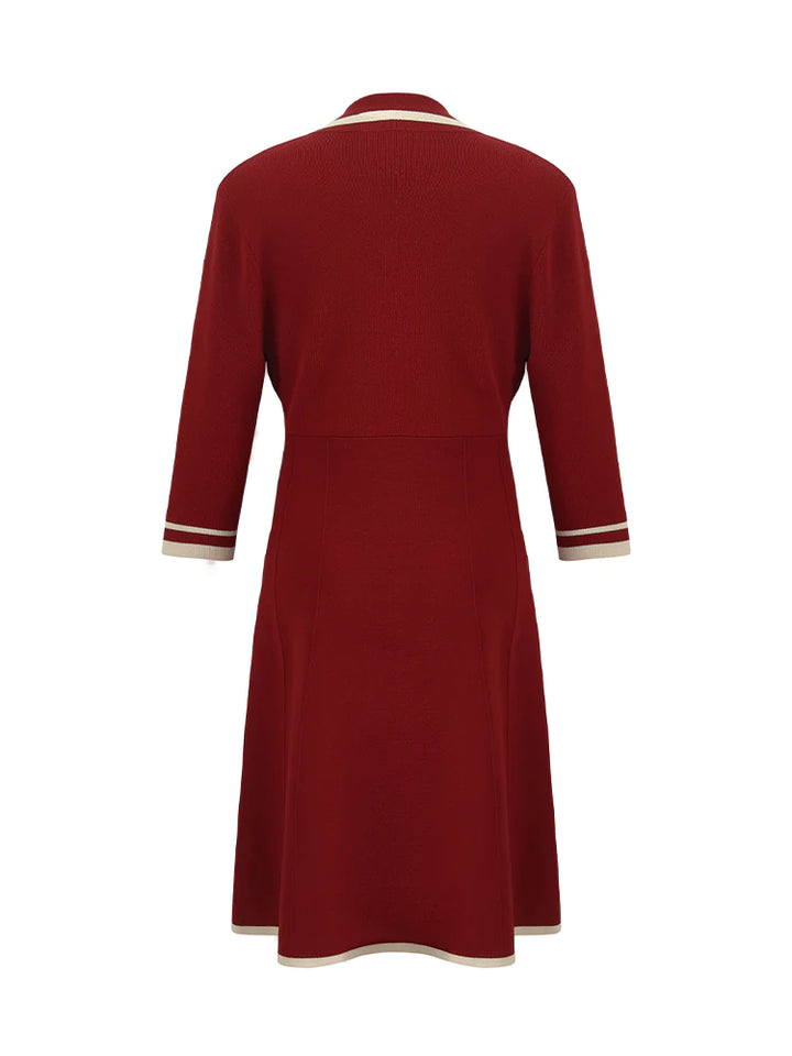 Wendy – Elegante Damen V-Ausschnitt Mini-Kleid