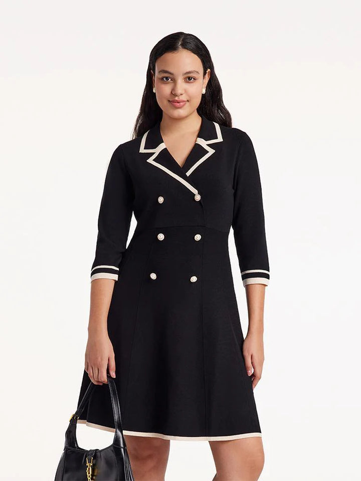 Wendy – Elegante Damen V-Ausschnitt Mini-Kleid