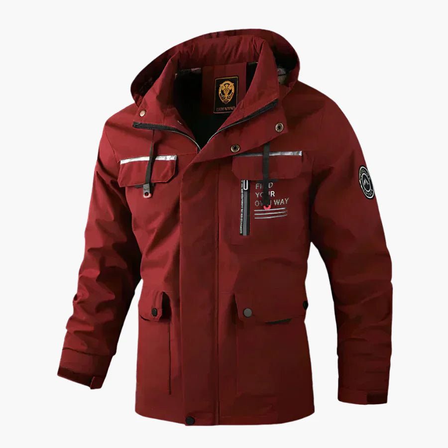 Men's Outdoor Winter Jacket – Windproof & Waterproof Casual Jacket with Hood for Everyday and Adventure