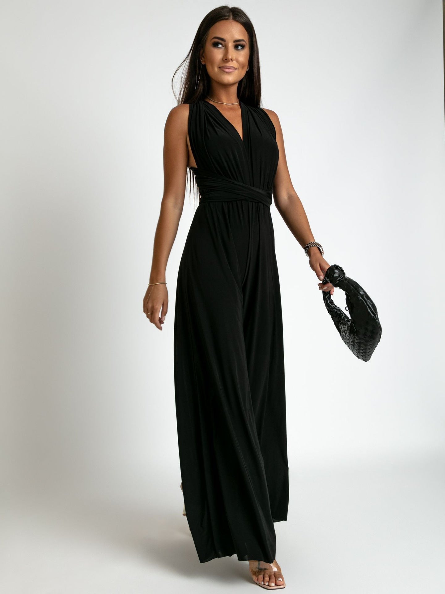Emily – Deep V-Neck Sleeveless Backless Jumpsuit