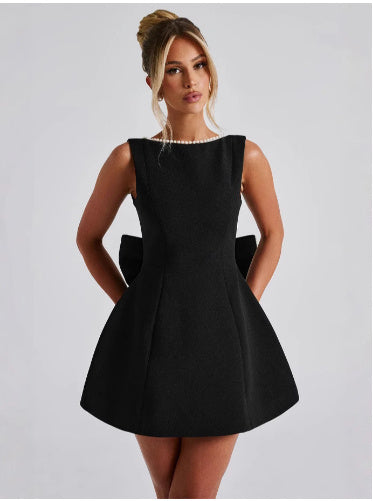 Georgina – Modischer Slim Fit Rock mit Perlen-Schleife