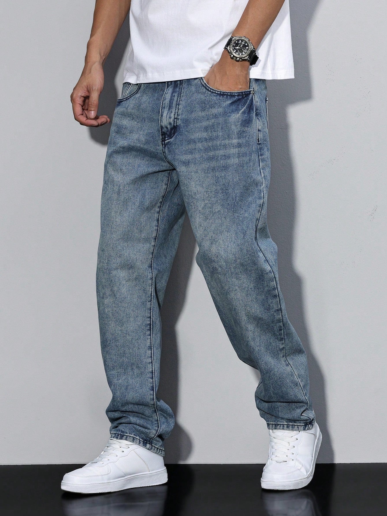 Herren Relaxed Fit Straight Jeans – Bequeme Freizeitmode im Urban Style