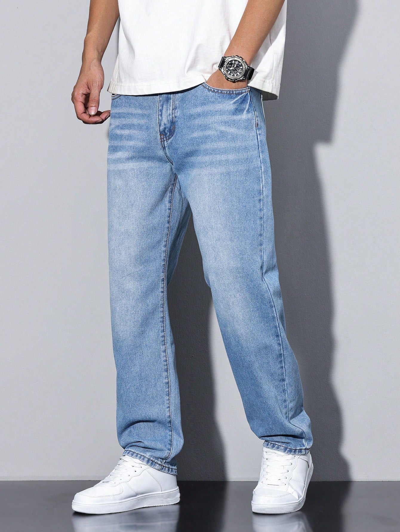 Herren Relaxed Fit Straight Jeans – Bequeme Freizeitmode im Urban Style