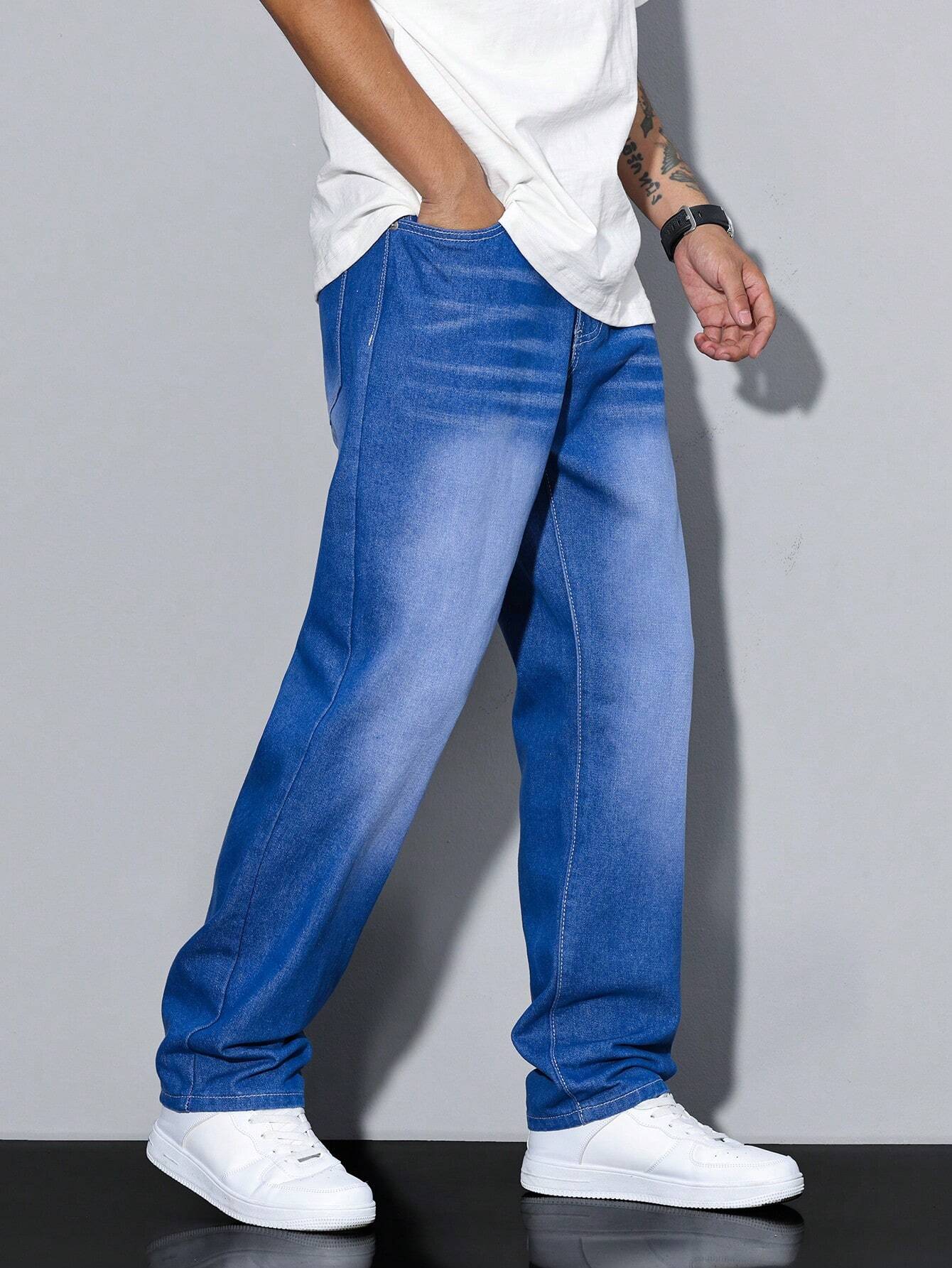 Herren Relaxed Fit Straight Jeans – Bequeme Freizeitmode im Urban Style