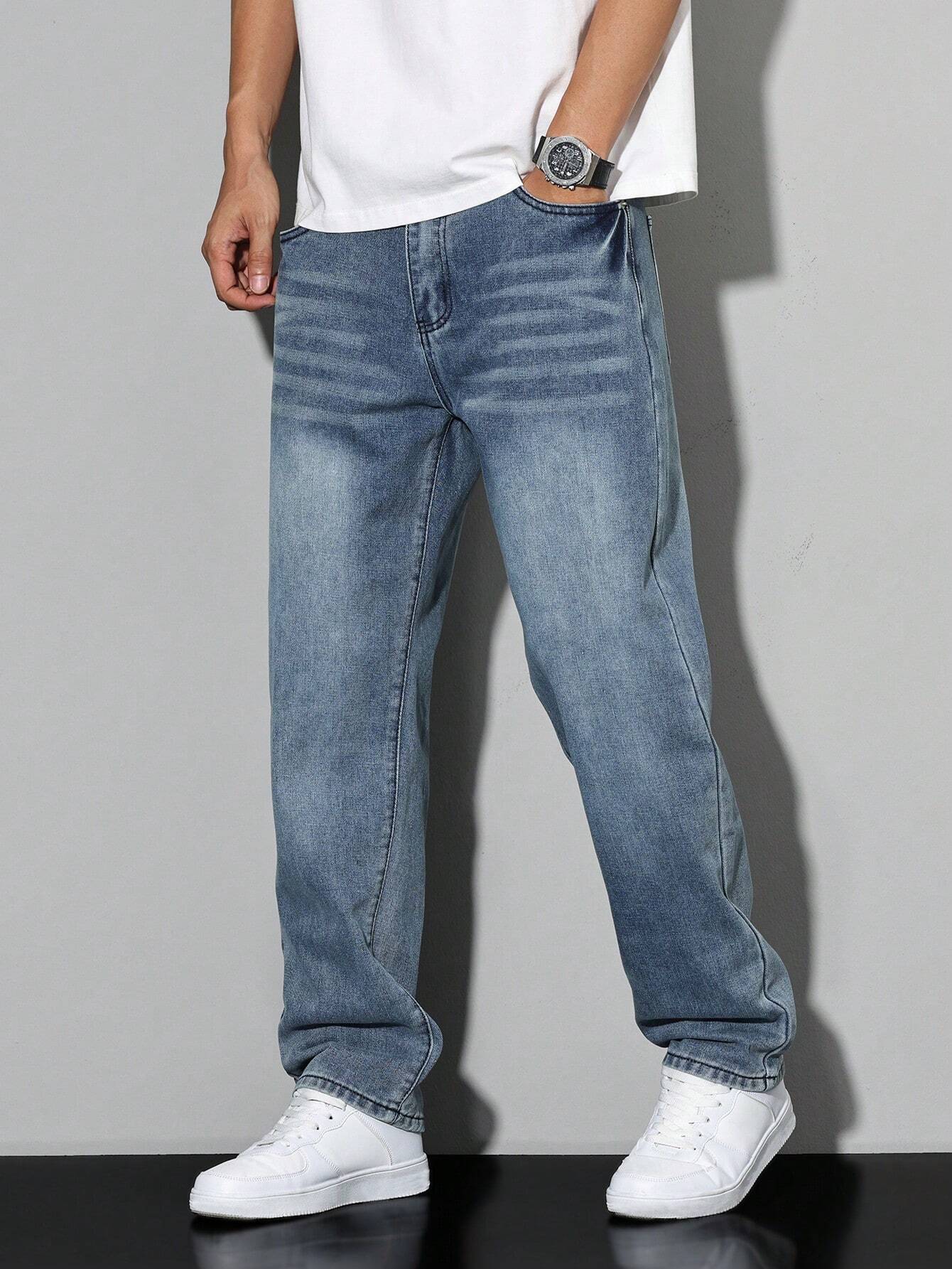 Herren Relaxed Fit Straight Jeans – Bequeme Freizeitmode im Urban Style