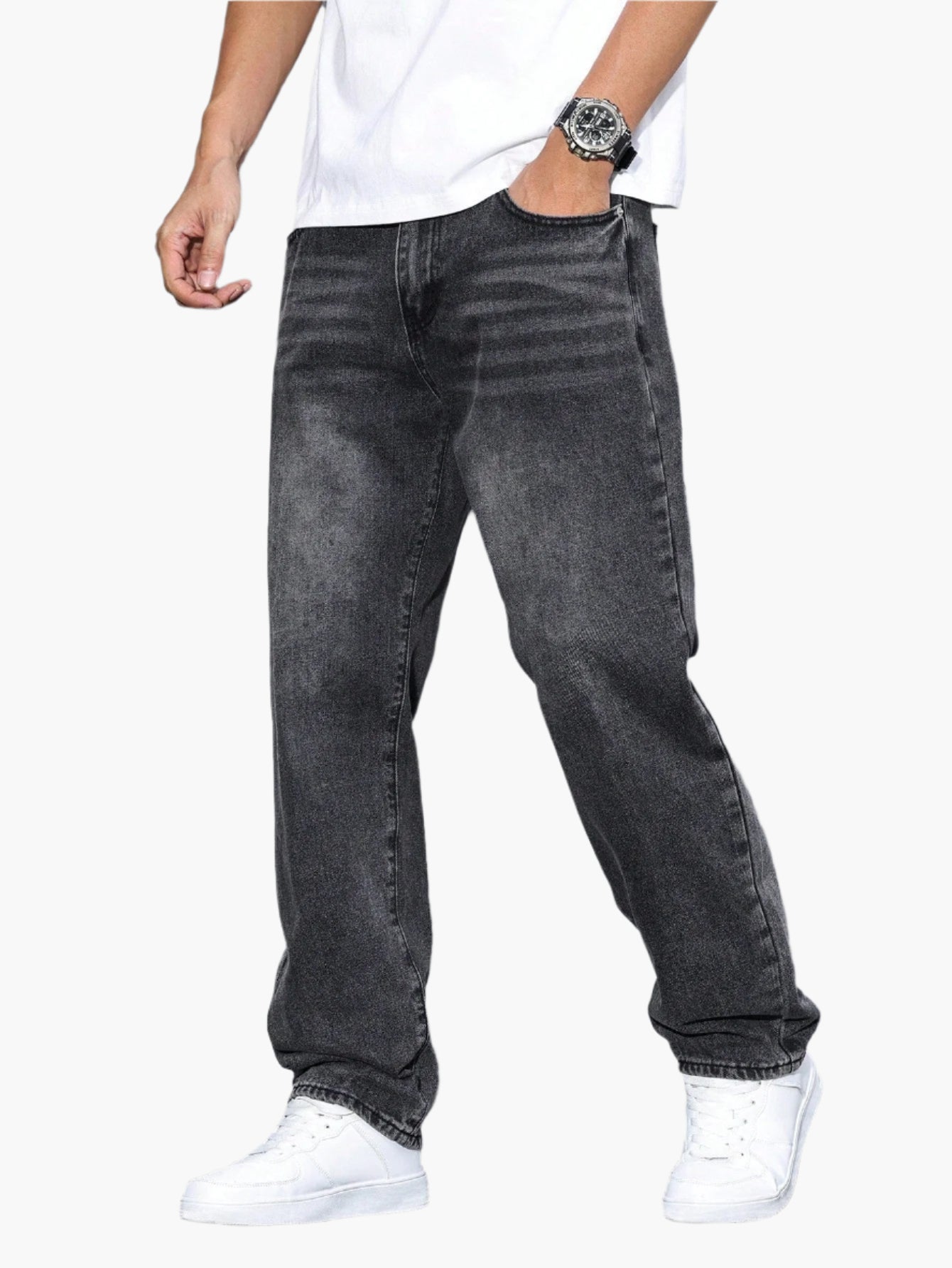 Herren Relaxed Fit Straight Jeans – Bequeme Freizeitmode im Urban Style