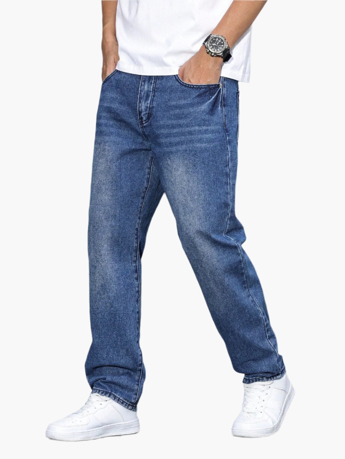Herren Relaxed Fit Straight Jeans – Bequeme Freizeitmode im Urban Style