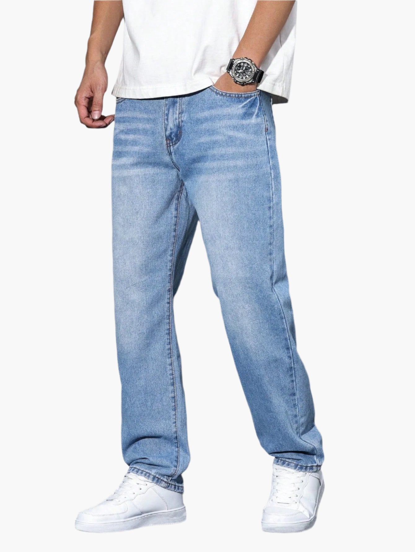 Herren Relaxed Fit Straight Jeans – Bequeme Freizeitmode im Urban Style