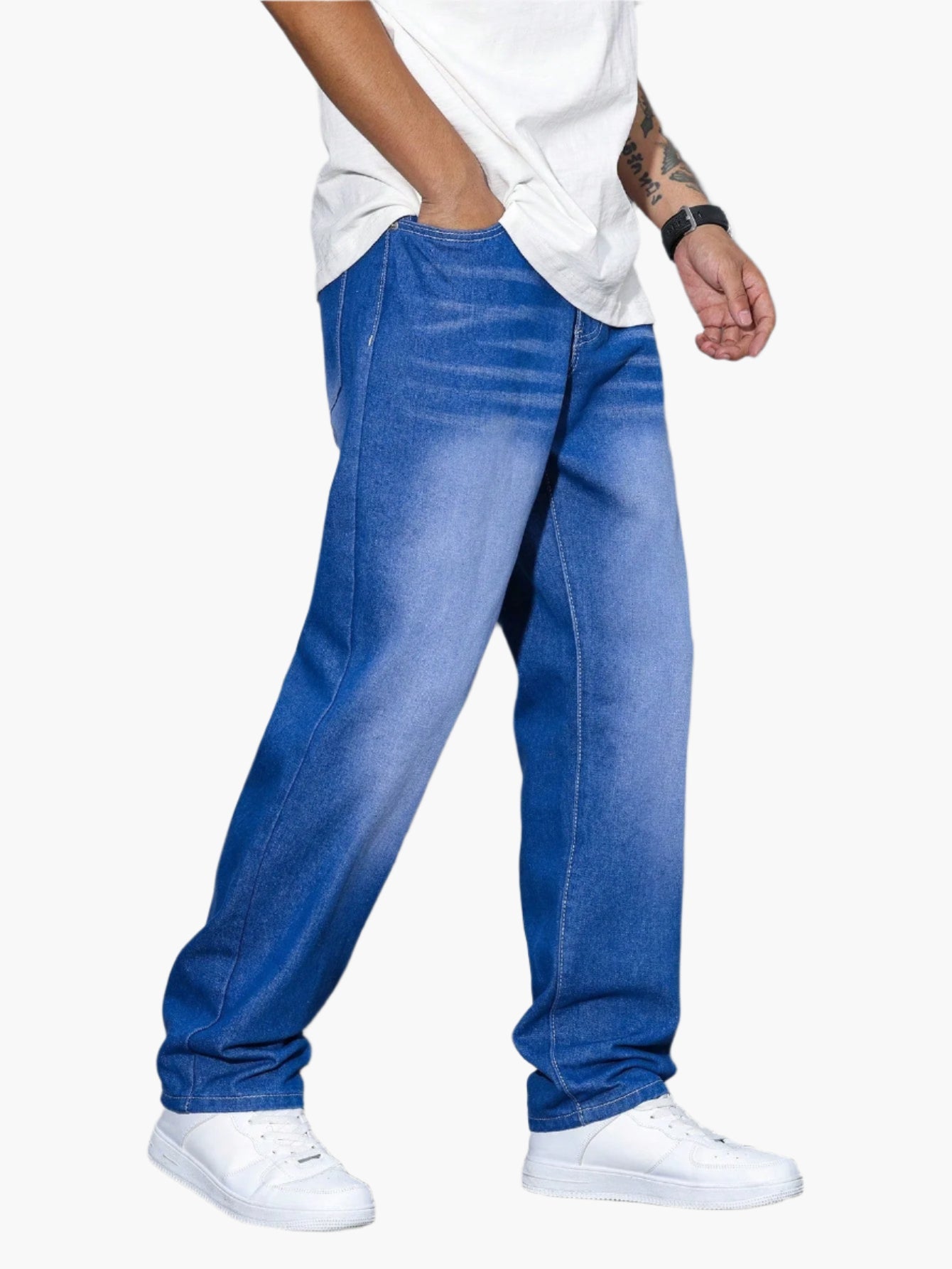 Herren Relaxed Fit Straight Jeans – Bequeme Freizeitmode im Urban Style