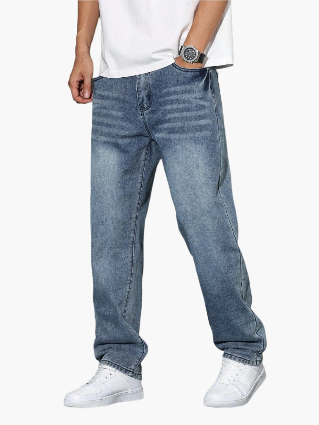 Herren Relaxed Fit Straight Jeans – Bequeme Freizeitmode im Urban Style