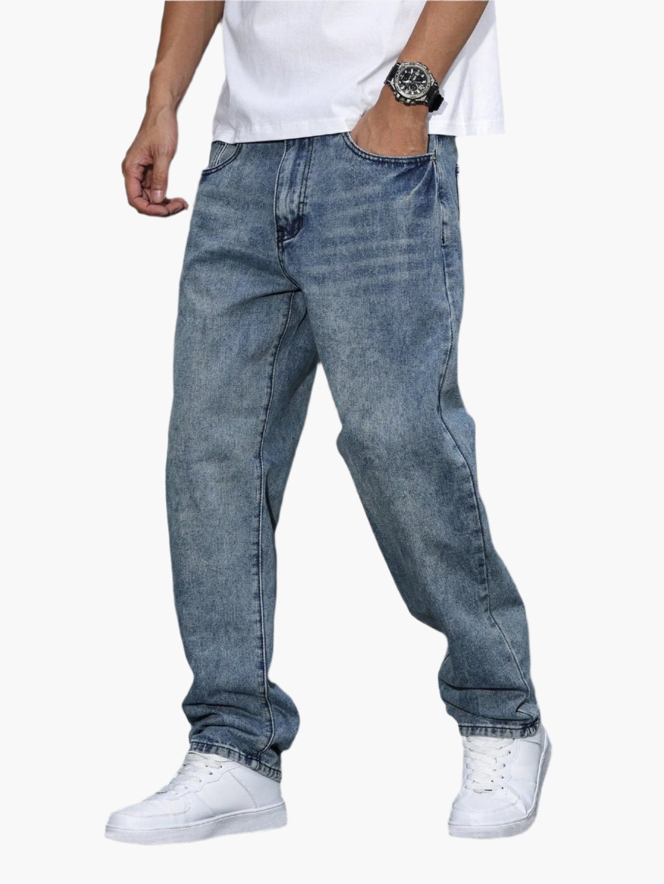 Herren Relaxed Fit Straight Jeans – Bequeme Freizeitmode im Urban Style