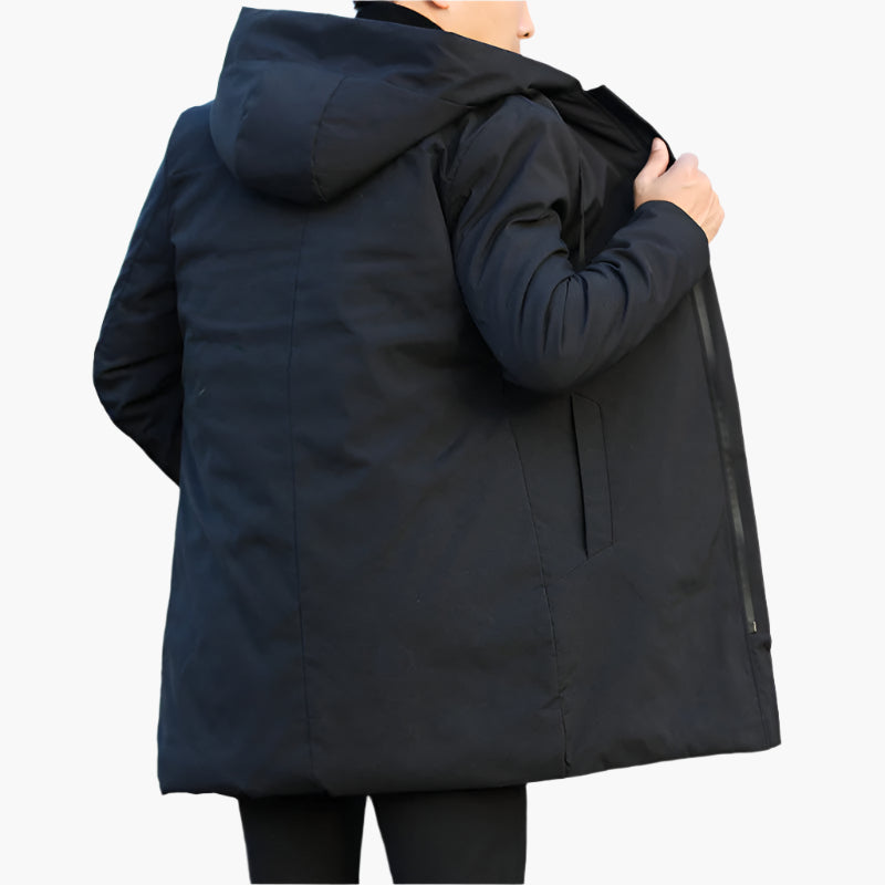 Men's Winter Jacket – Modern Outdoor Transitional Jacket with Hood, Windproof and Waterproof, Perfect for Autumn and Winter