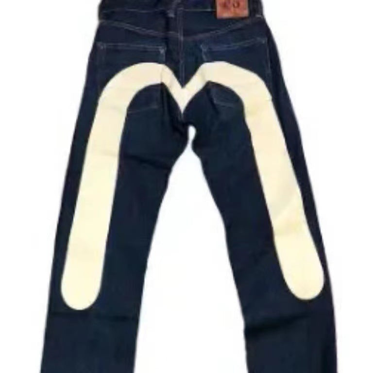 Jerry – Bequeme Herrenlose Jeans mit klassischem Druck
