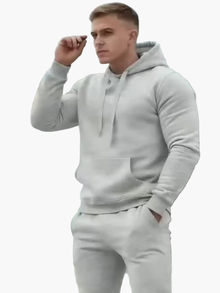 Men's Tracksuit Hoodie Set – Sporty Casual Look for Everyday and Fitness