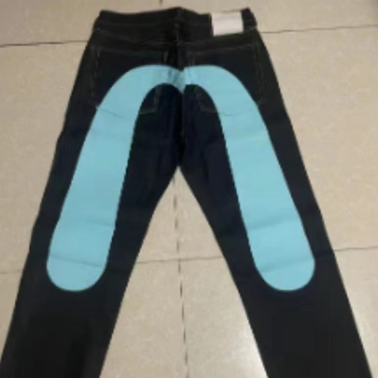 Jerry – Bequeme Herrenlose Jeans mit klassischem Druck