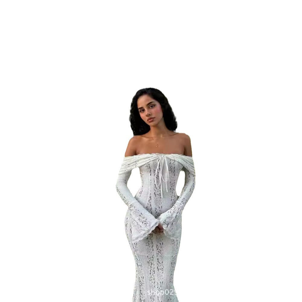 Shannon – Off-Shoulder Dress with Bell Sleeves