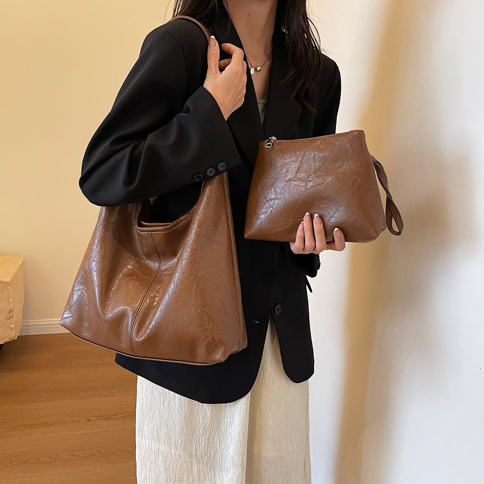 Kimberley – Vintage Designer Schultertasche mit großer Kapazität für Frauen