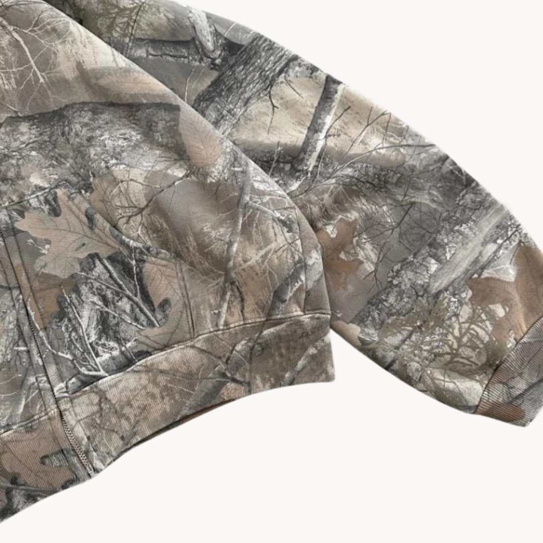 Unisex Oversized Camouflage Hoodie – Urban Streetwear for Women and Men, Leisure & Outdoor