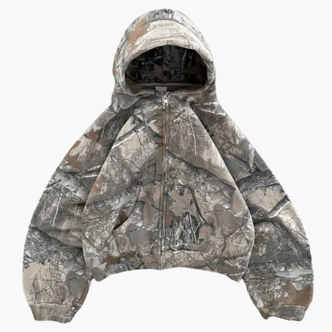 Unisex Oversized Camouflage Hoodie – Urban Streetwear for Women and Men, Leisure & Outdoor