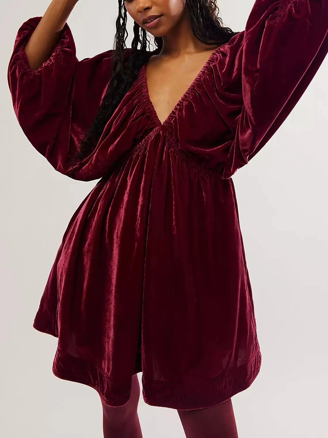 Francesca – Samt Mini-Kleid für Damen