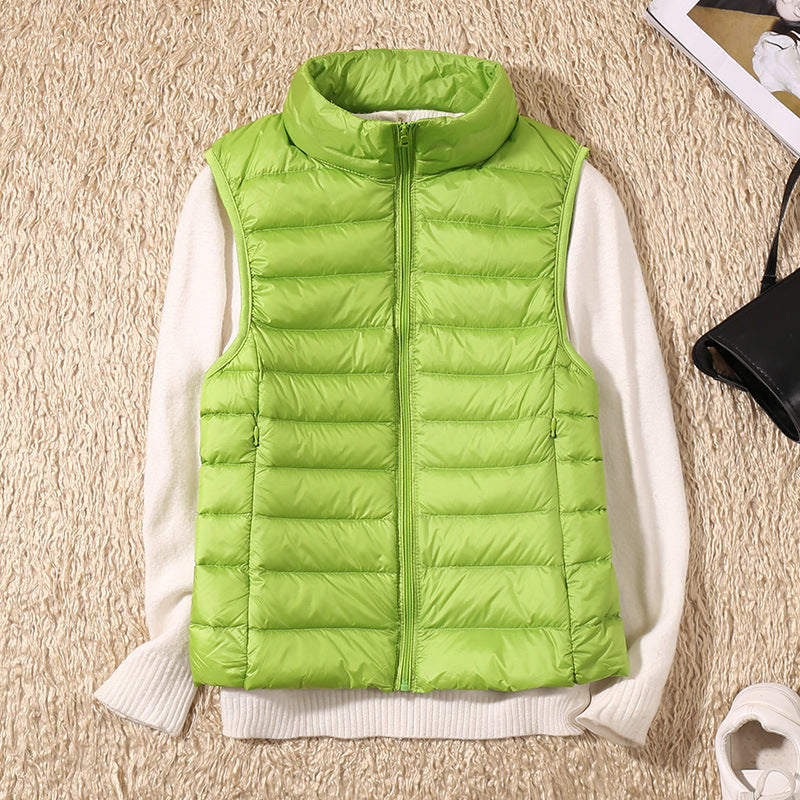 Damen Steppweste Leicht Daunenweste Modern Outdoor Alltag