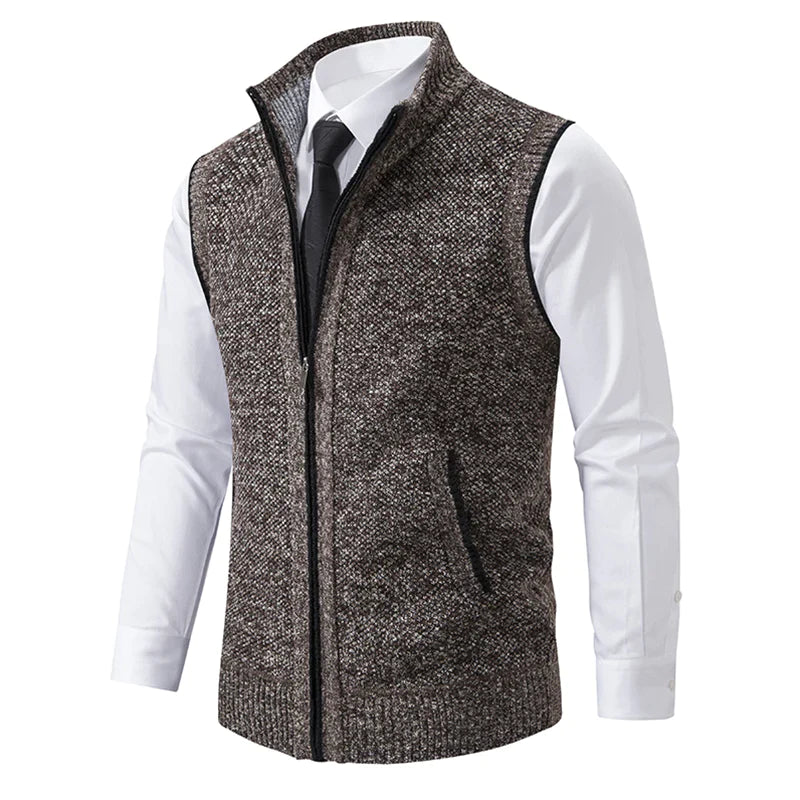 Phil – Knitted vest with zipper