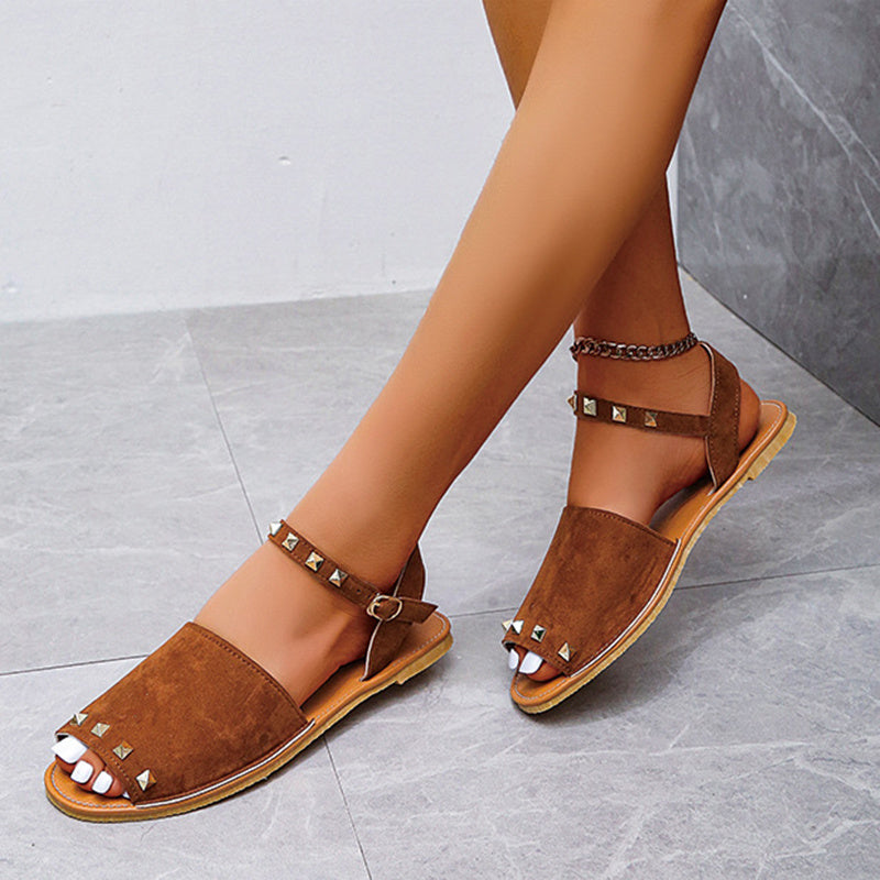 Hannah – Flache Sommerschuhe mit Fischmund für Damen